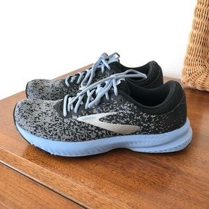 Brooks Womens 7 Launch 6 Running Shoes Grey Blue
